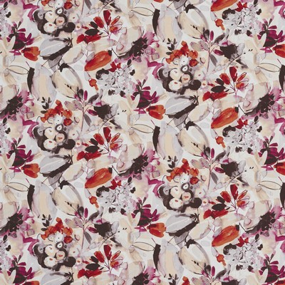 Charlotte Fabrics 20520-02 Drapery polyester Fire Rated Fabric Heavy Duty CA 117 Abstract Floral 