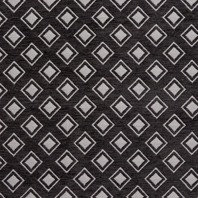 Charlotte Fabrics 20840-05 Black Upholstery Woven  Blend Fire Rated Fabric Patterned Chenille Geometric Perfect Diamond Heavy Duty CA 117 Geometric 