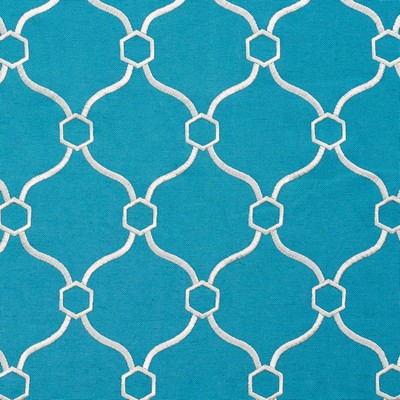 Charlotte Fabrics 20910-17 Blue Multipurpose Rayon  Blend Fire Rated Fabric Crewel and Embroidered Trellis Diamond High Wear Commercial Upholstery CA 117 NFPA 260 Damask Jacquard 