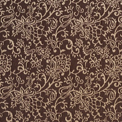Charlotte Fabrics 2603 Sable/Garden Beige Woven  Blend Fire Rated Fabric Heavy Duty CA 117 Floral Flame Retardant Classic Paisley 