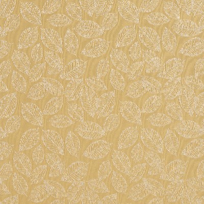 Charlotte Fabrics 2626 Flax/Leaf Yellow Woven  Blend Fire Rated Fabric Heavy Duty CA 117 Fire Retardant Print and Textured Vine and Flower 