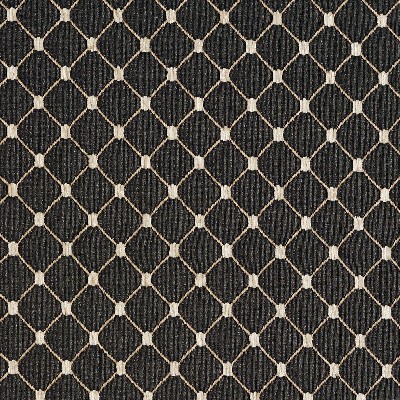 Charlotte Fabrics 2651 Onyx/Diamond Beige Woven  Blend Fire Rated Fabric Heavy Duty CA 117 Fire Retardant Print and Textured 