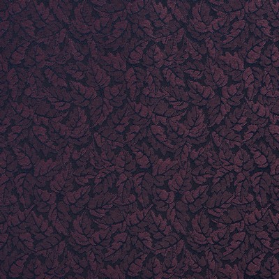 Charlotte Fabrics 2744 Eggplant Purple Upholstery Woven  Blend Fire Rated Fabric High Wear Commercial Upholstery Leaves and Trees 