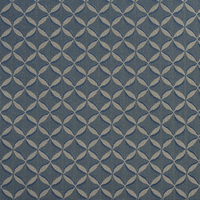 Charlotte Fabrics 2763 Wedgewood Blue Upholstery Woven  Blend Fire Rated Fabric High Wear Commercial Upholstery Quatrefoil Geometric 