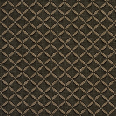 Charlotte Fabrics 2766 Ebony Black Upholstery Woven  Blend Fire Rated Fabric High Wear Commercial Upholstery Quatrefoil Geometric 