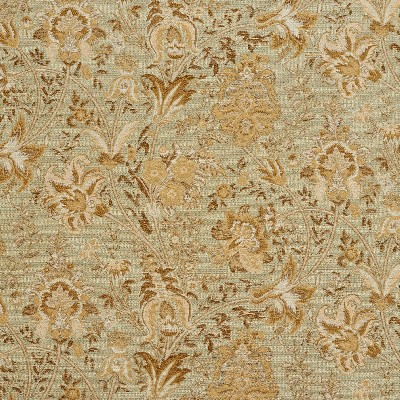 Charlotte Fabrics 3220 Capri Yellow polyester  Blend Fire Rated Fabric Heavy Duty CA 117 Floral Flame Retardant Vine and Flower 