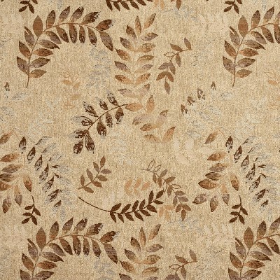 Charlotte Fabrics 3241 Sante Fe Beige Woven  Blend Fire Rated Fabric Heavy Duty CA 117 Vine and Flower 