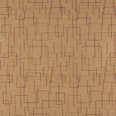 Charlotte Fabrics 3560 Topaz Red Woven  Blend Fire Rated Fabric Geometric High Performance CA 117 