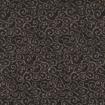 Charlotte Fabrics 3772 Raven Black cotton  Blend Fire Rated Fabric High Performance CA 117 