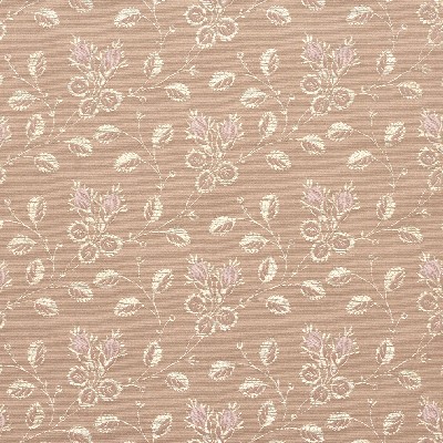 Charlotte Fabrics 4142 Primrose Vine Pink Upholstery Woven  Blend Fire Rated Fabric