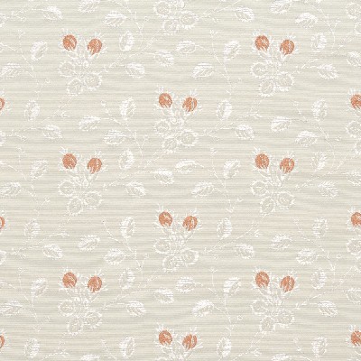Charlotte Fabrics 4143 Coral Vine White Upholstery Woven  Blend Fire Rated Fabric