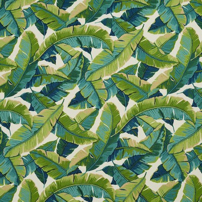Charlotte Fabrics 4635 Belize Green Multipurpose Acrylic Fire Rated Fabric Heavy Duty CA 117 Tropical Leaves and Trees Floral Outdoor 