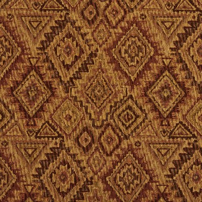 Charlotte Fabrics 5100 Sedona Yellow Upholstery Woven  Blend Fire Rated Fabric Navajo Print 