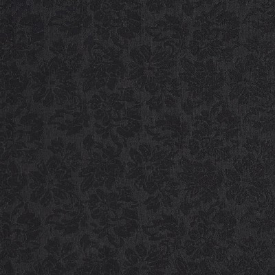Charlotte Fabrics 5184 Onyx Black Upholstery cotton  Blend Fire Rated Fabric