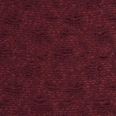 Charlotte Fabrics 5500 Wine/Trellis Red Upholstery cotton  Blend Fire Rated Fabric