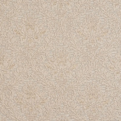 Charlotte Fabrics 5537 Ivory/Cameo Beige Upholstery cotton  Blend Fire Rated Fabric