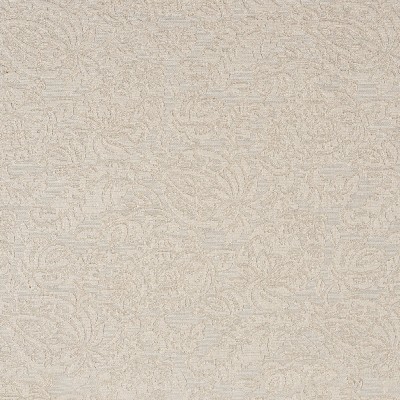 Charlotte Fabrics 5555 Ivory/Garden Beige Upholstery cotton  Blend Fire Rated Fabric