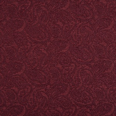 Charlotte Fabrics 5572 Wine/Paisley Red Upholstery cotton  Blend Fire Rated Fabric