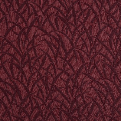 Charlotte Fabrics 5581 Wine/Meadow Red Upholstery cotton  Blend Fire Rated Fabric