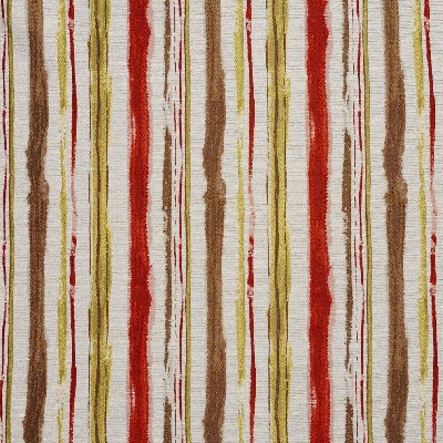 Charlotte Fabrics 5751 Fantasia Stripe Brown Polyester  Blend Fire Rated Fabric Heavy Duty CA 117 