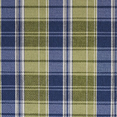 Charlotte Fabrics 5803 Laguna Plaid Blue Polyester  Blend Fire Rated Fabric Gingham Check High Wear Commercial Upholstery CA 117 Plaid  and Tartan 
