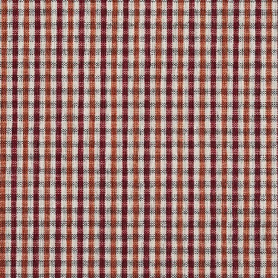 Charlotte Fabrics 5816 Spice Check Red Polyester  Blend Fire Rated Fabric Gingham Check High Wear Commercial Upholstery CA 117 Plaid  and Tartan 