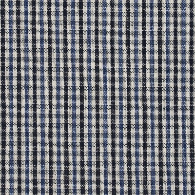 Charlotte Fabrics 5819 Cobalt Check Blue Polyester  Blend Fire Rated Fabric Gingham Check High Wear Commercial Upholstery CA 117 Plaid  and Tartan 