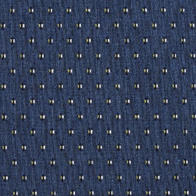 Charlotte Fabrics 5833 Laguna Dot Blue Polyester  Blend Fire Rated Fabric High Wear Commercial Upholstery CA 117 