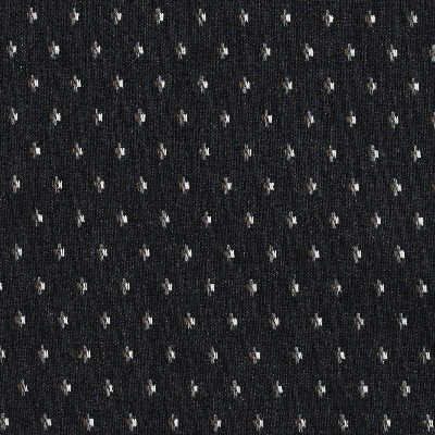 Charlotte Fabrics 5835 Onyx Dot Black Polyester  Blend Fire Rated Fabric High Wear Commercial Upholstery CA 117 