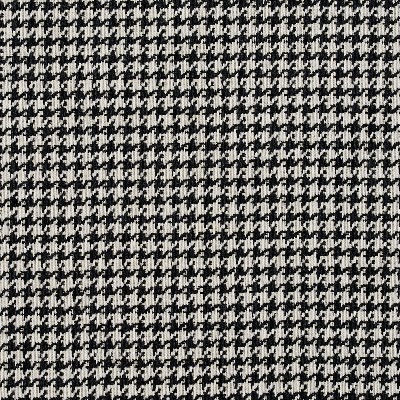 Charlotte Fabrics 5854 Onyx Houndstooth Black Polyester  Blend Fire Rated Fabric High Wear Commercial Upholstery CA 117 Houndstooth 