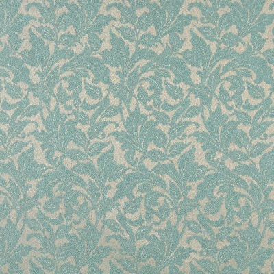 Charlotte Fabrics 6604 Lagoon/Leaf Blue Upholstery Woven  Blend Fire Rated Fabric