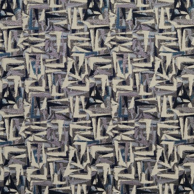 Charlotte Fabrics 8520 Sapphire/Abstract Blue Upholstery Woven  Blend Fire Rated Fabric Geometric High Wear Commercial Upholstery CA 117 Geometric 