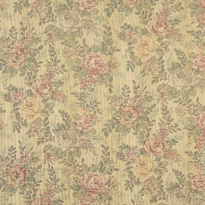 Charlotte Fabrics 9290 Meadow Rose Pink Upholstery Acrylic  Blend Fire Rated Fabric Large Print Floral 