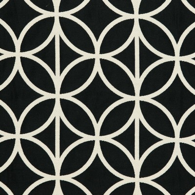 Charlotte Fabrics CB800-115 Black Multipurpose Cotton  Blend Fire Rated Fabric Geometric High Performance CA 117 