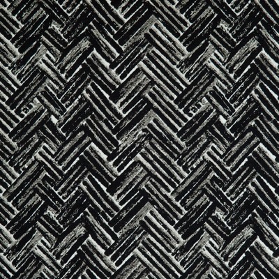 Charlotte Fabrics CB800-129 Black Multipurpose Polyester  Blend Fire Rated Fabric Geometric Heavy Duty CA 117 Zig Zag 