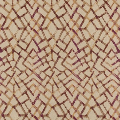 Charlotte Fabrics CB800-154 Red Multipurpose Polyester  Blend Fire Rated Fabric Geometric High Performance CA 117 NFPA 260 Woven 