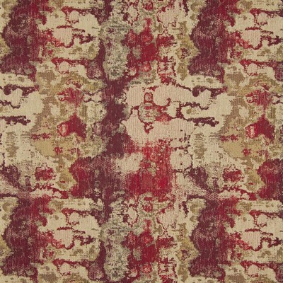 Charlotte Fabrics CB800-156 Red Multipurpose Polyester  Blend Fire Rated Fabric Abstract High Performance CA 117 NFPA 260 Woven 