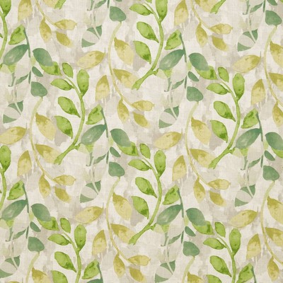 Charlotte Fabrics CB800-174 Green Multipurpose Polyester  Blend Fire Rated Fabric High Wear Commercial Upholstery CA 117 NFPA 260 Tropical Leaves and Trees 