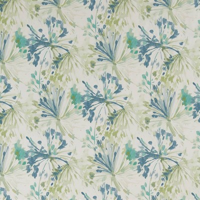 Charlotte Fabrics CB800-255 Green Multipurpose Cotton Fire Rated Fabric Heavy Duty CA 117 NFPA 260 Modern Floral 