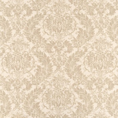 Charlotte Fabrics CB800-297 Beige Multipurpose Linen  Blend Fire Rated Fabric Classic Damask Heavy Duty CA 117 NFPA 260 Floral Linen 