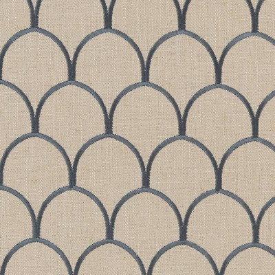 Charlotte Fabrics CB900-35 Blue Multipurpose Polyester  Blend Fire Rated Fabric Geometric Crewel and Embroidered High Wear Commercial Upholstery CA 117 NFPA 260 