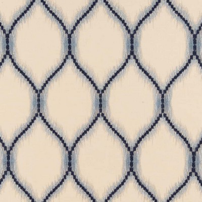 Charlotte Fabrics CB900 86 Blue Multipurpose Polyester  Blend Fire Rated Fabric Geometric Crewel and Embroidered Heavy Duty CA 117 NFPA 260 