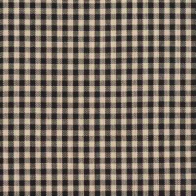 Charlotte Fabrics D117 Onyx Gingham Black Multipurpose Woven  Blend Fire Rated Fabric High Wear Commercial Upholstery CA 117 Woven 
