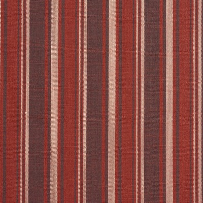 Charlotte Fabrics D129 Brick Stripe Red Multipurpose Woven  Blend Fire Rated Fabric High Wear Commercial Upholstery CA 117 Striped Woven 