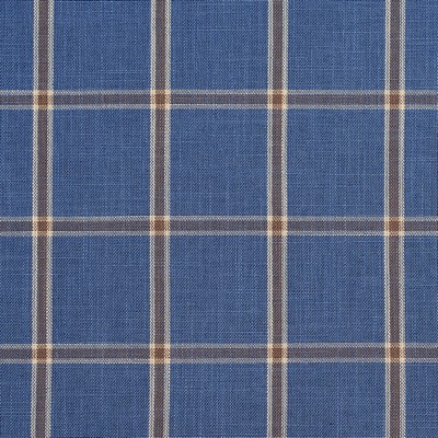 Charlotte Fabrics D137 Wedgewood Windowpane Blue Multipurpose Woven  Blend Fire Rated Fabric Large Check Check High Wear Commercial Upholstery CA 117 Woven 