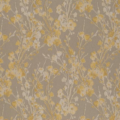 Charlotte Fabrics D1643 Goldenrod Gold Upholstery Woven  Blend Fire Rated Fabric High Performance CA 117 NFPA 260 Modern Floral 