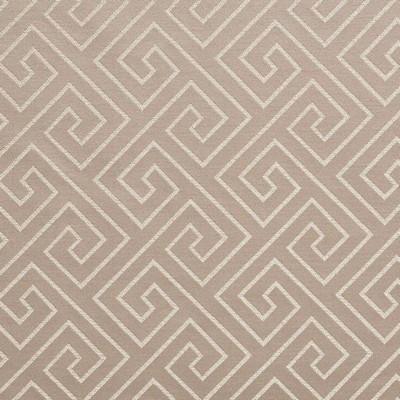 Charlotte Fabrics D175 Taupe Greek Key Brown Multipurpose Woven  Blend Fire Rated Fabric Geometric High Wear Commercial Upholstery CA 117 Damask Jacquard 
