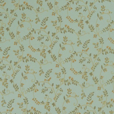 Charlotte Fabrics D1812 Mist Nicolette Blue Multipurpose Woven  Blend Fire Rated Fabric High Wear Commercial Upholstery CA 117 NFPA 260 Leaves and Trees Damask Jacquard 