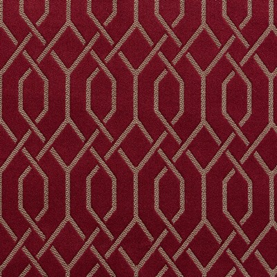 Charlotte Fabrics D182 Merlot Lattice Red Multipurpose Woven  Blend Fire Rated Fabric Geometric High Wear Commercial Upholstery CA 117 Damask Jacquard Lattice and Fretwork 