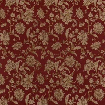 Charlotte Fabrics D1840 Currant Cecile Red Multipurpose Woven  Blend Fire Rated Fabric High Wear Commercial Upholstery CA 117 NFPA 260 Damask Jacquard 